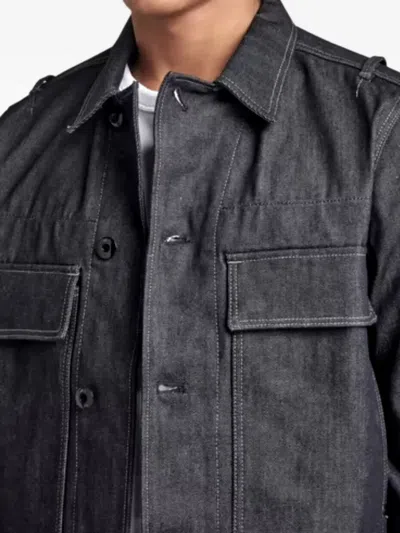 G-star Raw Utility Flap-pocket Denim Jacket In Blue