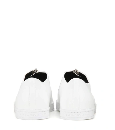 Shop Stella Mccartney Medusa Faux Leather Sneakers In White