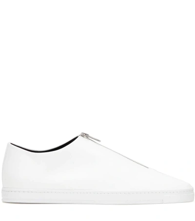 Shop Stella Mccartney Medusa Faux Leather Sneakers In White