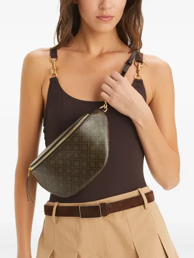 Tory Burch T Monogram Coated Canvas Belt Bag In French Press