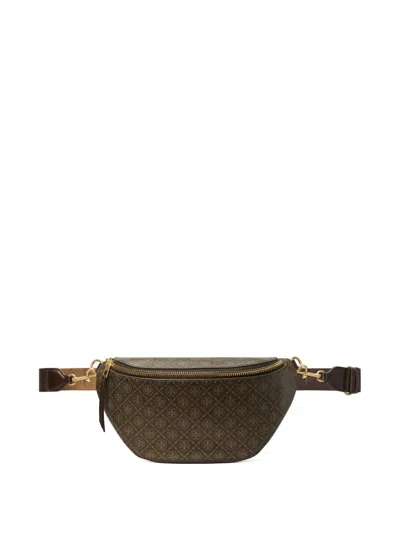Tory Burch T Monogram Coated Canvas Belt Bag In French Press