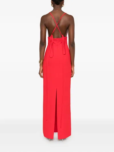 Solace London Milly Midi Dress In Gold