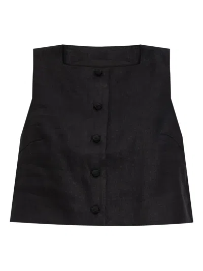 Posse Rio Sleeveless Top In Black
