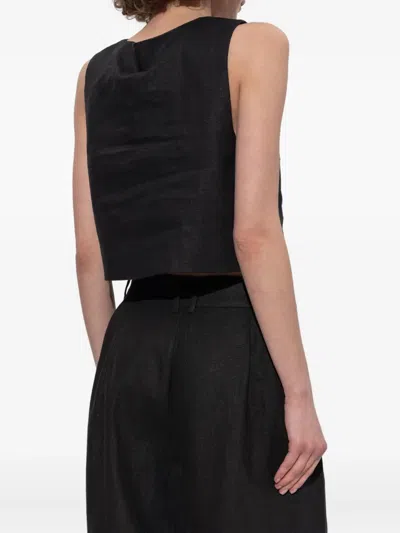 Posse Rio Sleeveless Top In Black