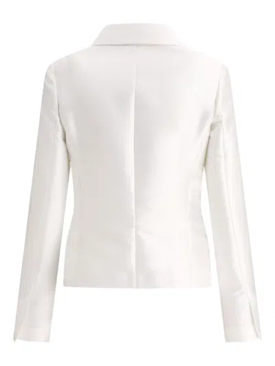 Fit F.it Satin Single-breasted Blazer In Neutral