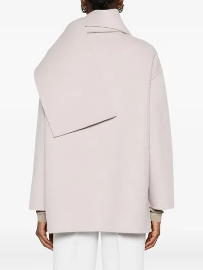 The Dynamis Studio Patch-pockets Buttoned Single-breasted Coat In Neutral