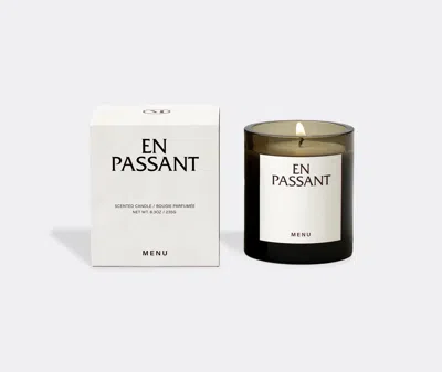 Menu En Passant Olfacte Scented Candle In Light Grey