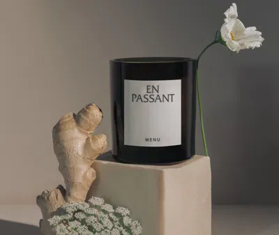 Menu En Passant Olfacte Scented Candle In Light Grey