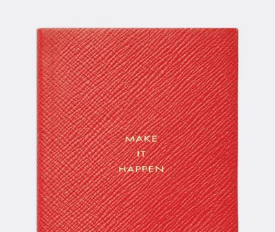 Smythson Notebooks Scarlet Red Uni