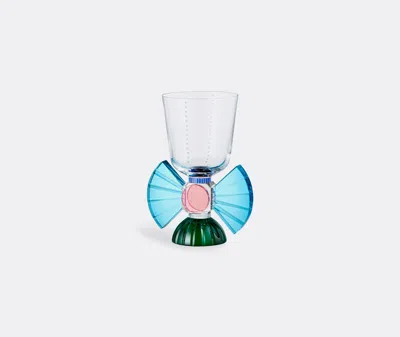 Reflections Copenhagen Somerset Short Crystal Glass Set Of 2 - Clear/emerald/coralazure/cobalt In Multicolour