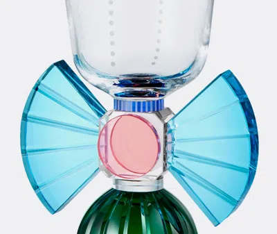 Reflections Copenhagen Somerset Short Crystal Glass Set Of 2 - Clear/emerald/coralazure/cobalt In Multicolour