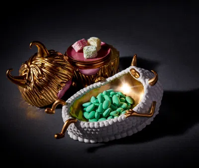 L'objet X Haas Brothers White Lazy Susan Bowl In White