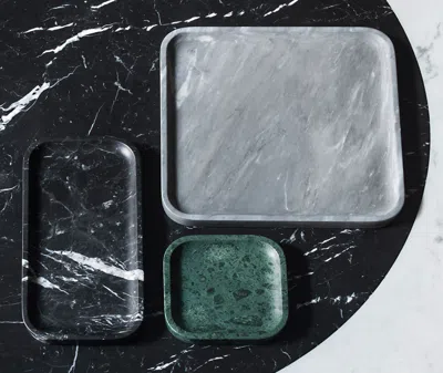 Salvatori Serving And Trays Versilia Grey Uni In Versilia Grey