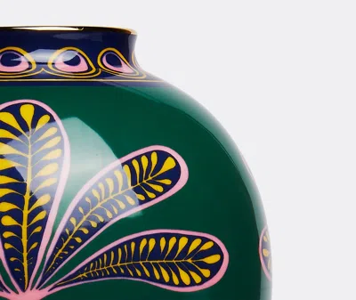 La Doublej X Ancap Medium Bubble Vase - Big Pineapple Verde In Green