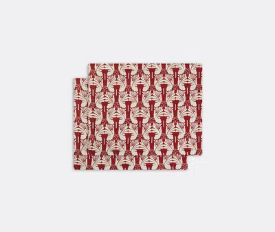 La Doublej Table Linens Red Uni In Red