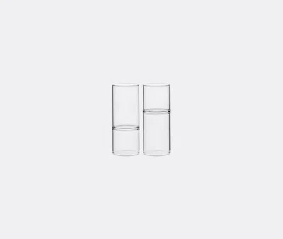 Fferrone Design Set Of Two Revolution Liqueur And Espresso Glass In Clear