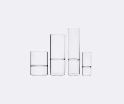Fferrone Design Set Of Two Revolution Liqueur And Espresso Glass In Clear