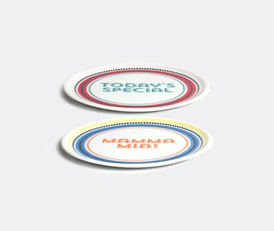 Bitossi Home Assorted Six-set Pizza Plates In Multicolor