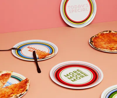 Bitossi Home Assorted Six-set Pizza Plates In Multicolor