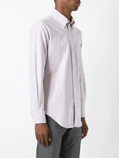 Shop Thom Browne Striped Shirt - Multicolour
