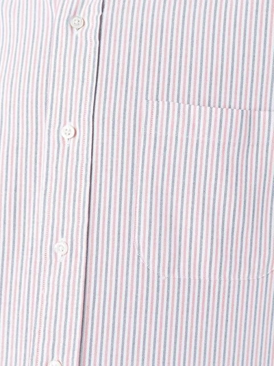 Shop Thom Browne Striped Shirt - Multicolour