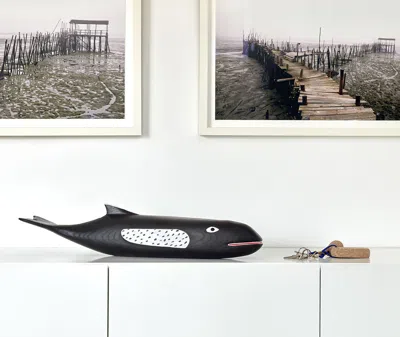 Vitra Eames House Whale Sculpture In Black, White
