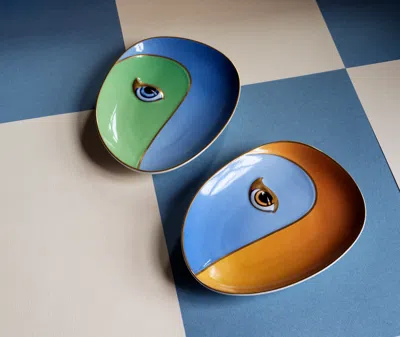 L'objet Decorative Objects Blue And Orange 1 In Blue And Orange