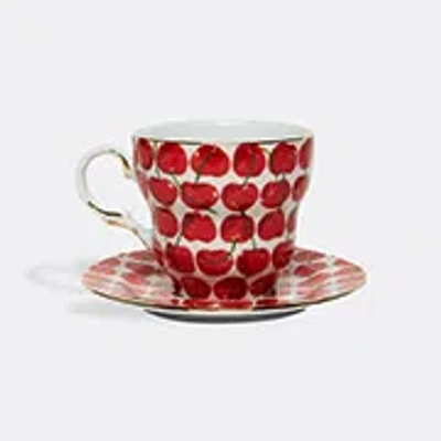 La Doublej Big Mama Cup And Saucer In Ivory