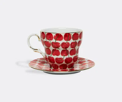 La Doublej Big Mama Cup And Saucer In Ivory