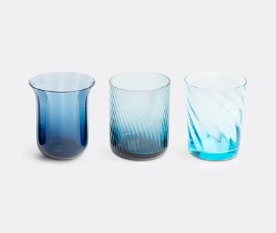 Bitossi Home Set Of Six Assorted Tumblers In Blue, Green