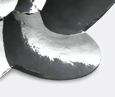 Tom Dixon Cloud Hammered-effect Platter In Silver