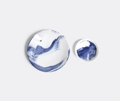 1882 Ltd Blue & White Indigo Storm Large Serving Bowl In Multicolor