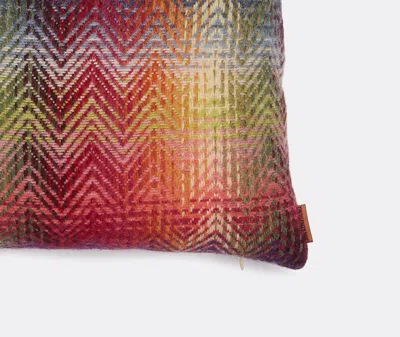 Missoni Montgomery Geometric-pattern Cushion In Red Multicolor