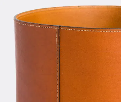 Michaël Verheyden High Grained-effect Basket In Cognac