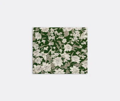 La Doublej Lilium Avorio-print Table Mats (set Of 2) In Green