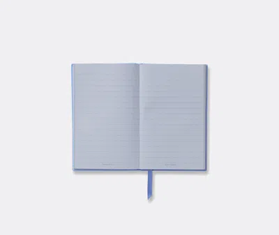Smythson Panama Notebook In Nile Blue