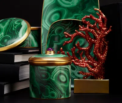 L'objet Coral Bookend In Coral And Gold