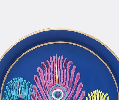 Les-ottomans Iron Tray In Multicolor