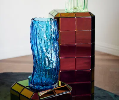 Polspotten Tree Log Vase In Blue