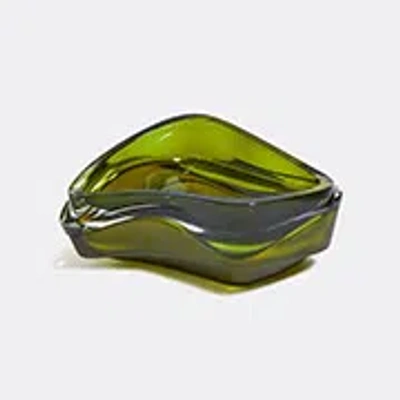 Zaha Hadid Design Decorative Objects Olive Green 2 In Olive Green