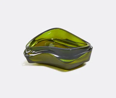 Zaha Hadid Design Decorative Objects Olive Green 2 In Olive Green