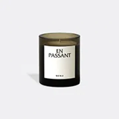 Menu En Passant Olfacte Scented Candle In Light Grey