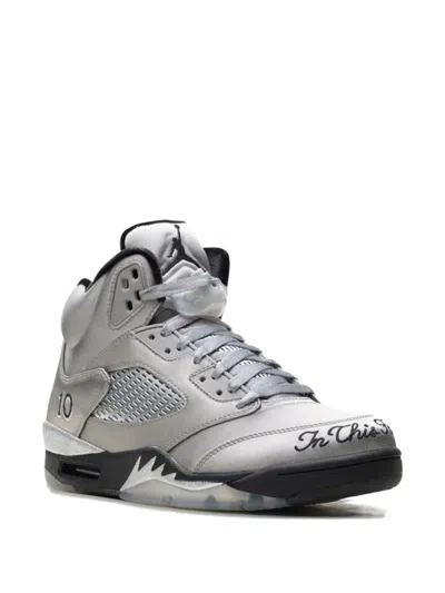 Jordan Women's Air  5 Retro "wings" Shoes In Gray