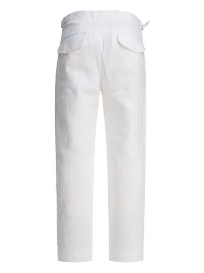 Bode Embroidered Straight Leg Pants In Gray