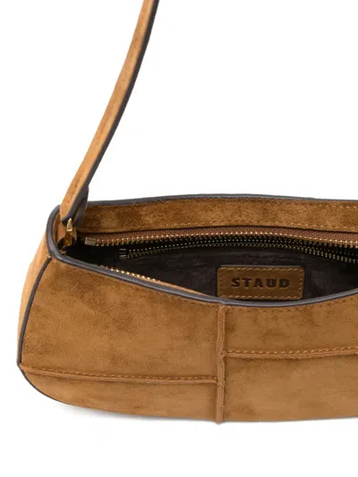 Staud Ollie Suede Shoulder Bag In Brown