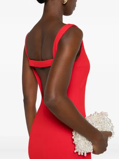 Solace London Dresses Bright In Red