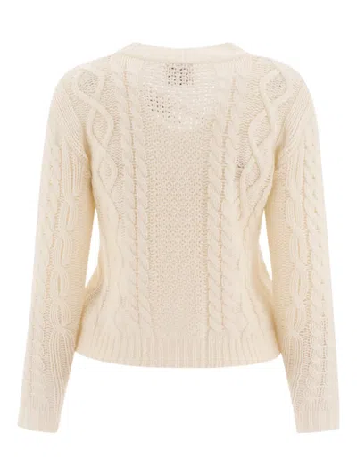Rakkì Elegant Merino Wool Cardigan In Multi