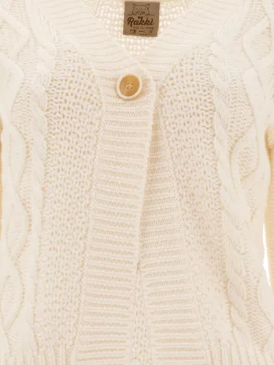 Rakkì Elegant Merino Wool Cardigan In Multi