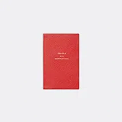 Smythson Notebooks Scarlet Red Uni
