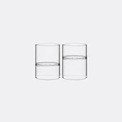 Fferrone Design Set Of Two Revolution Rocks And Martini Glass In Clear
